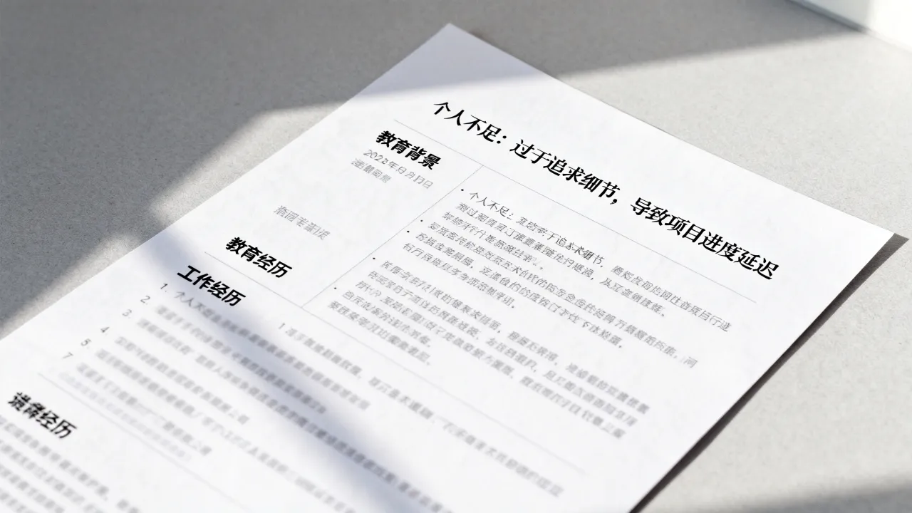 简历个人不足怎么写,简历个人不足怎么写不扣分-图1 简历个人不足怎么写,简历个人不足怎么写不扣分-图1
