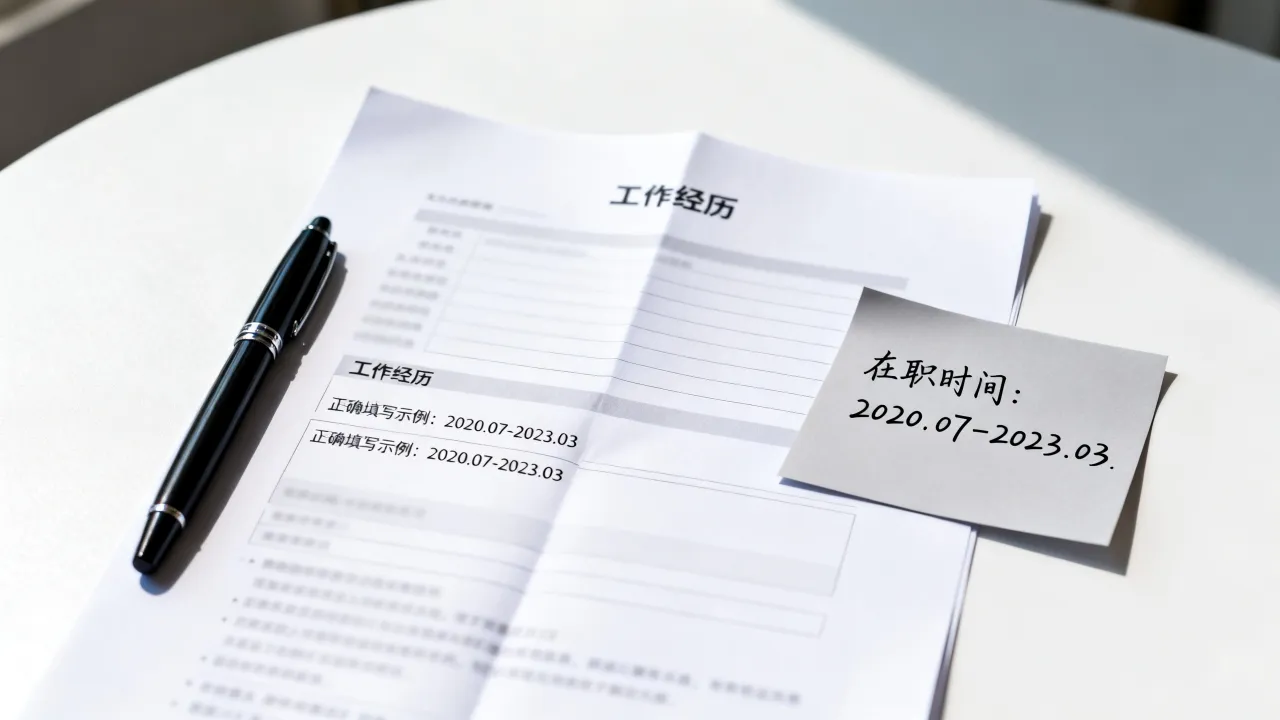 简历在职时间怎么写,简历上在职时间怎么填写才正确