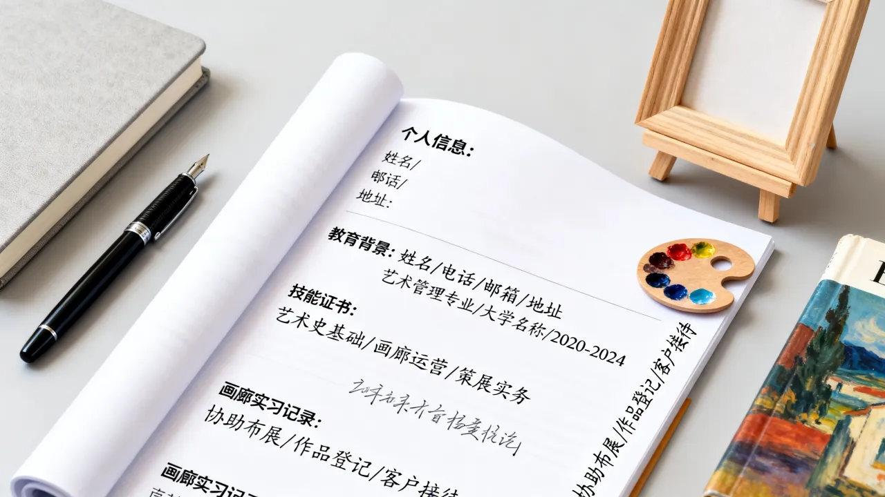 画廊助理简历怎么写,零经验如何打动面试官?-图2 画廊助理简历怎么写,零经验如何打动面试官?-图2