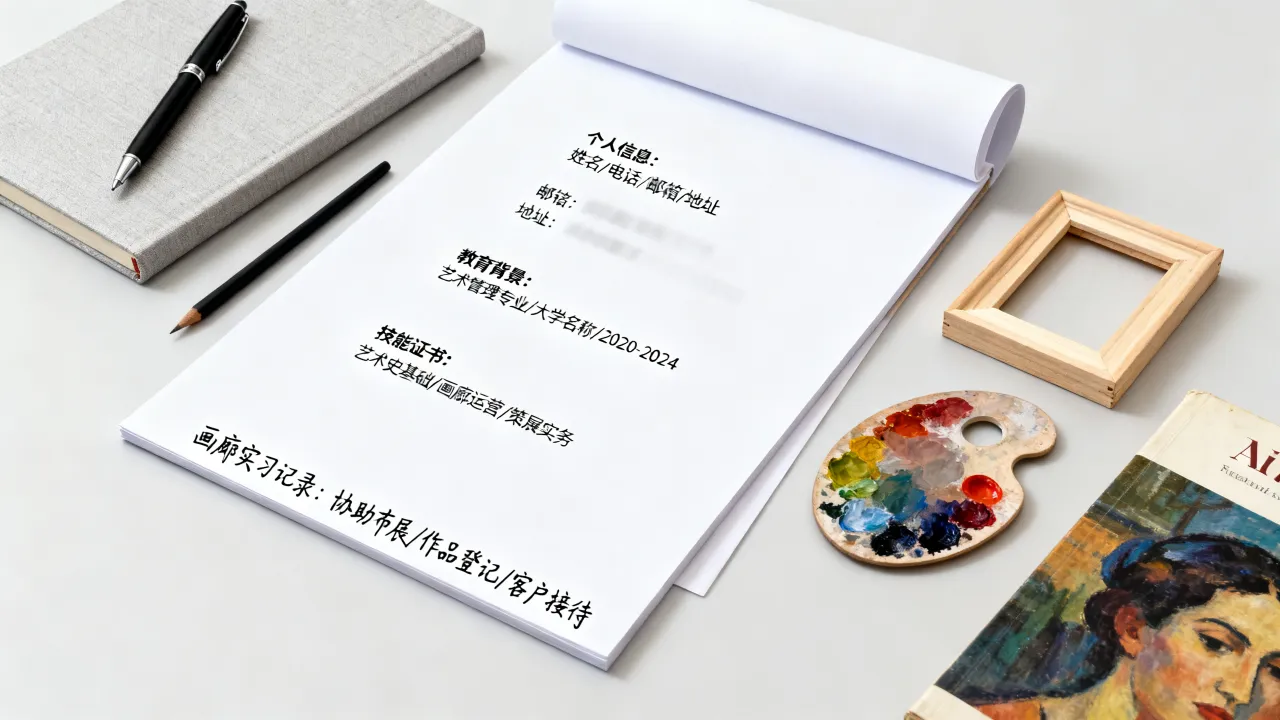 画廊助理简历怎么写,零经验如何打动面试官?-图3 画廊助理简历怎么写,零经验如何打动面试官?-图3