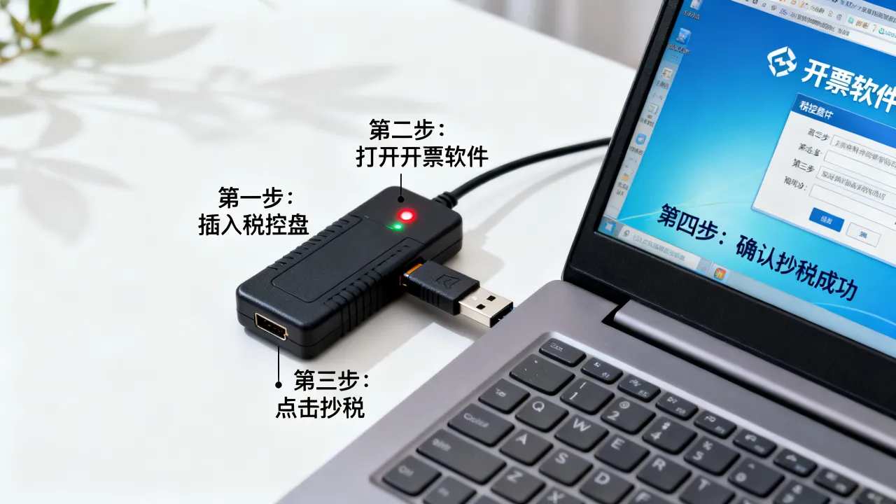 税控盘如何抄税?税控盘抄税操作流程步骤是什么