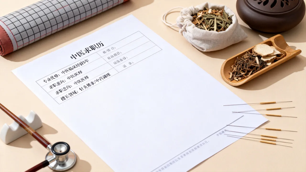 中医求职简历怎么写,中医简历如何写才能突出专业优势?