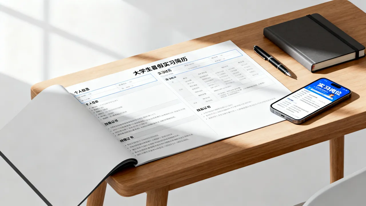 暑假实习简历怎么写,大学生暑假实习简历要注意哪些细节