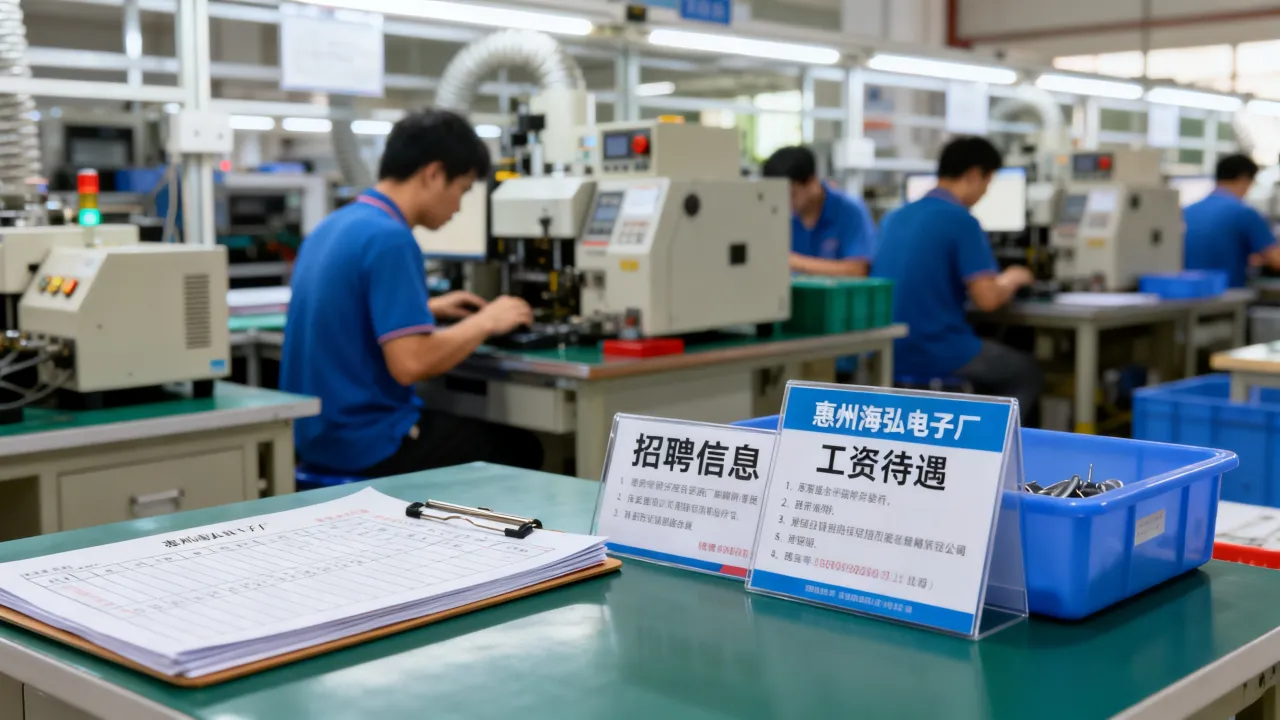 惠州海弘招聘信息靠谱吗,惠州海弘电子厂工资待遇怎么样