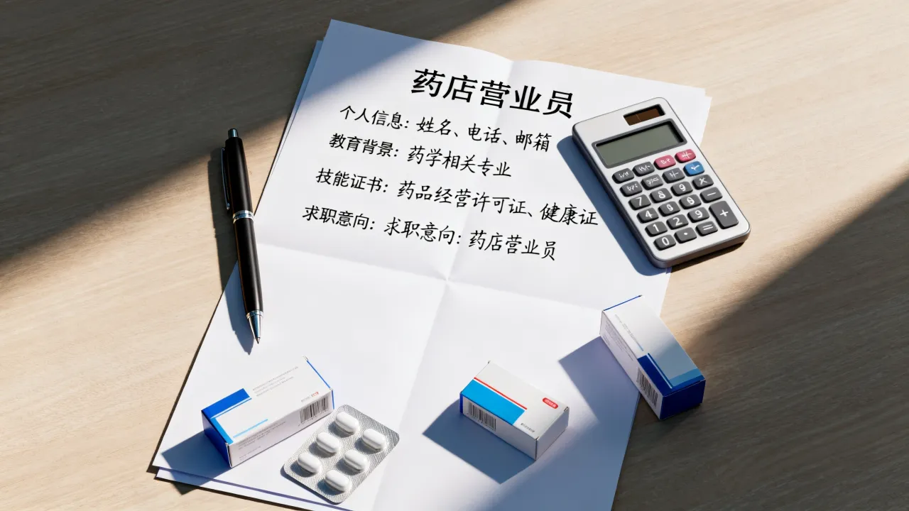 药店上班怎么写简历,药店营业员没经验怎么写简历?
