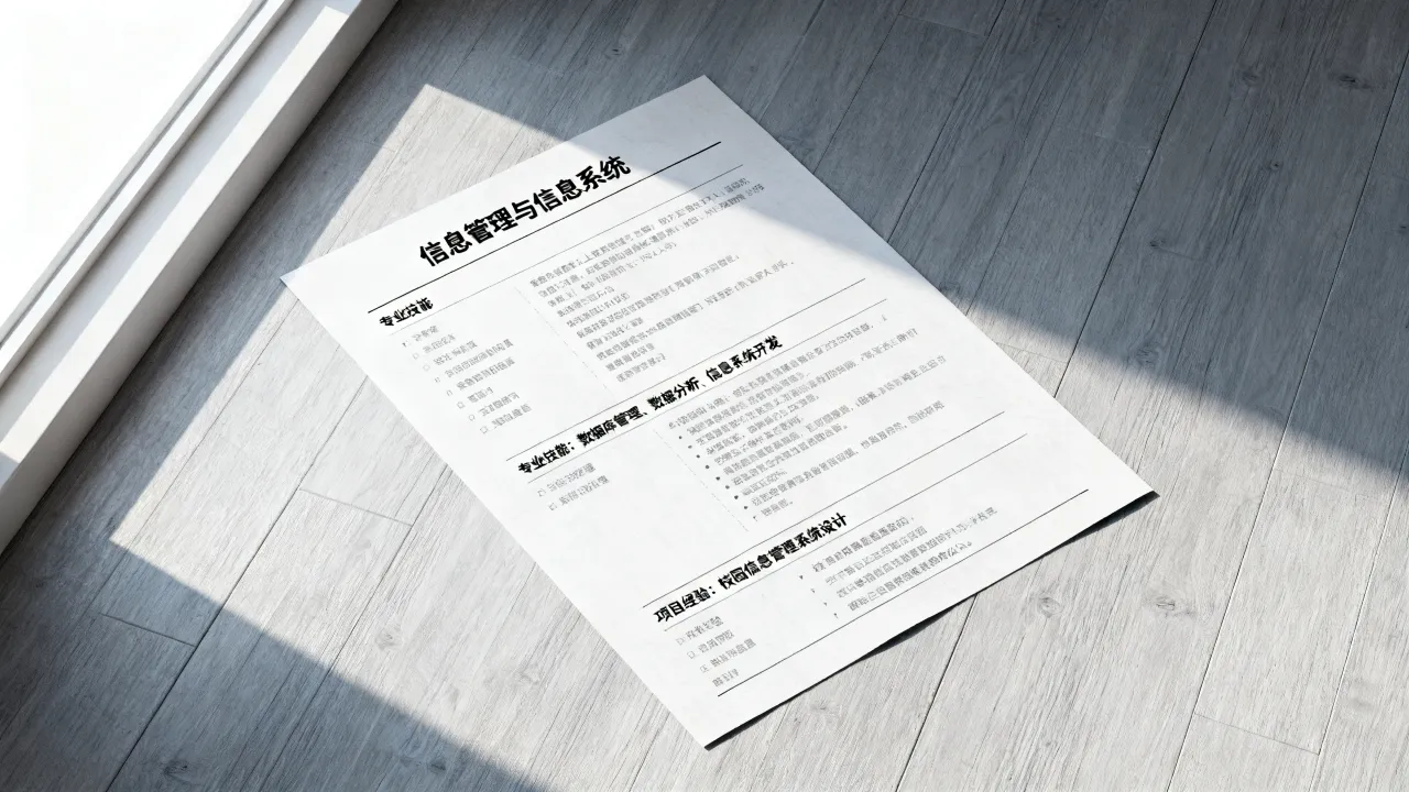 信管专业简历怎么写,信息管理与信息系统专业简历模板范文-图2 信管专业简历怎么写,信息管理与信息系统专业简历模板范文-图2
