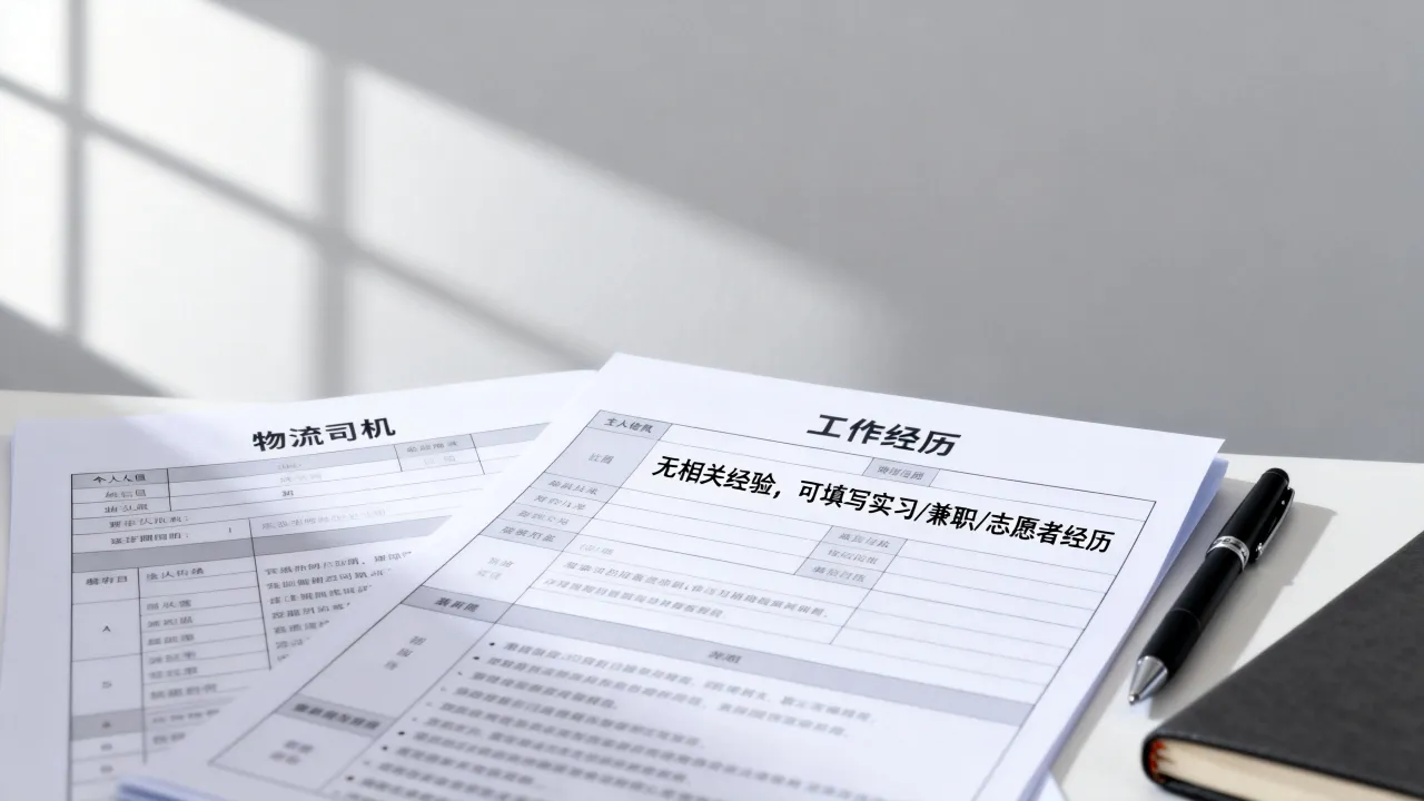 物流司机简历怎么写,没有经验如何填写工作经历?-图1 物流司机简历怎么写,没有经验如何填写工作经历?-图1