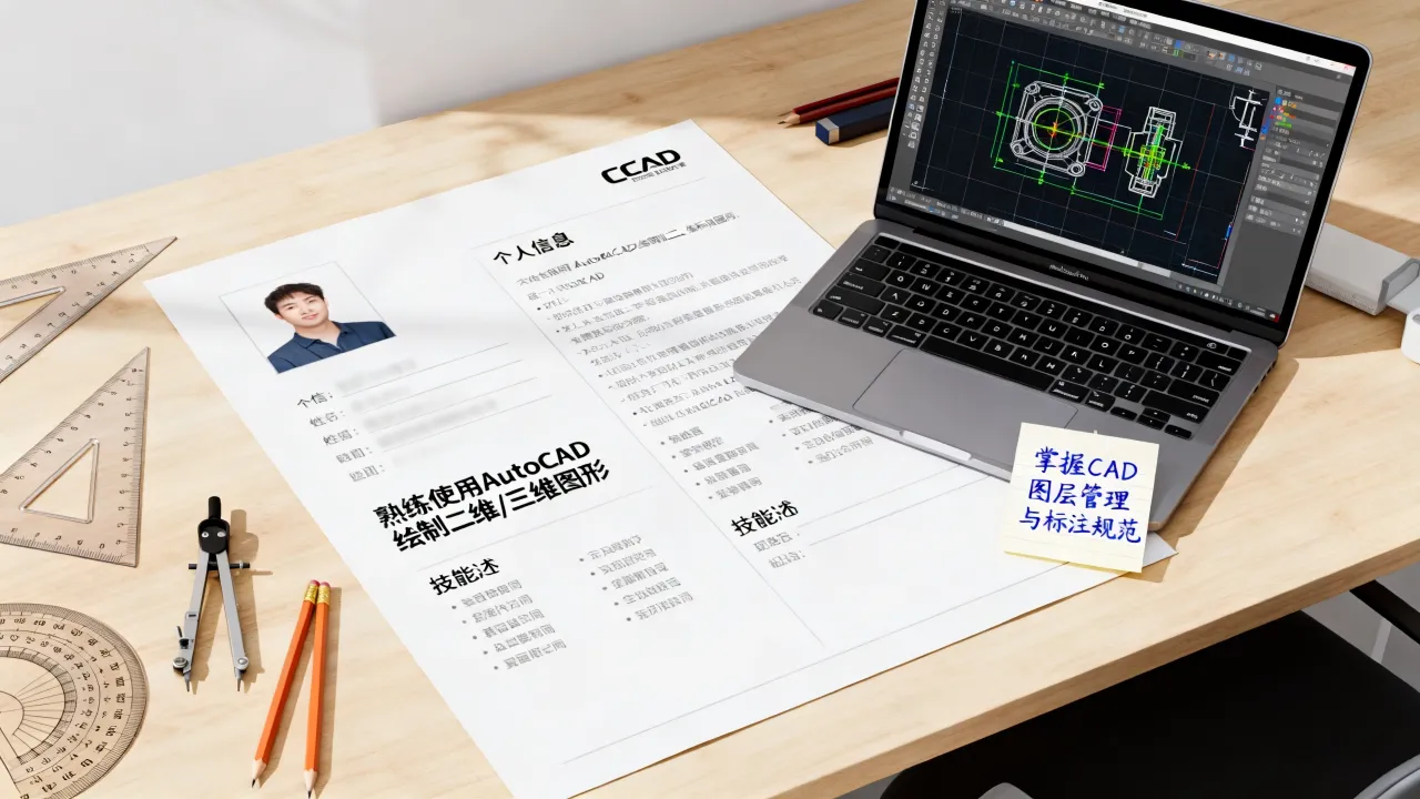 简历上CAD怎么写,简历中CAD技能怎么写-图2 简历上CAD怎么写,简历中CAD技能怎么写-图2