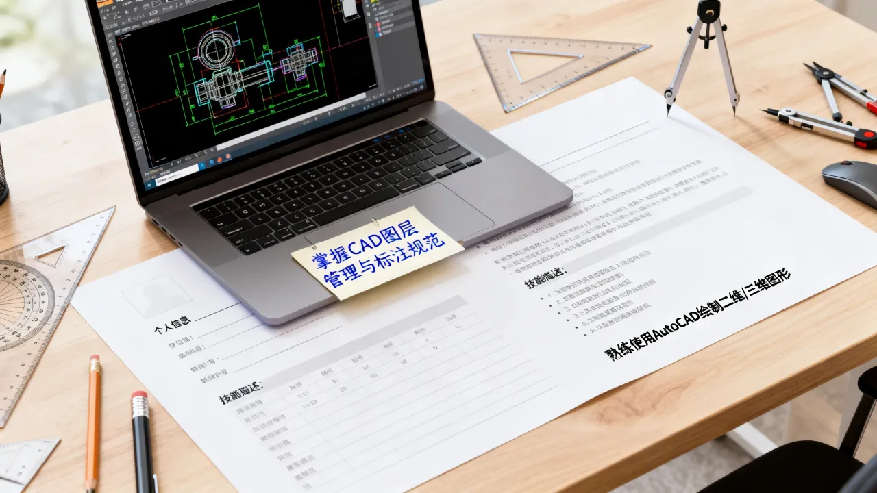 简历上CAD怎么写,简历中CAD技能怎么写-图3 简历上CAD怎么写,简历中CAD技能怎么写-图3