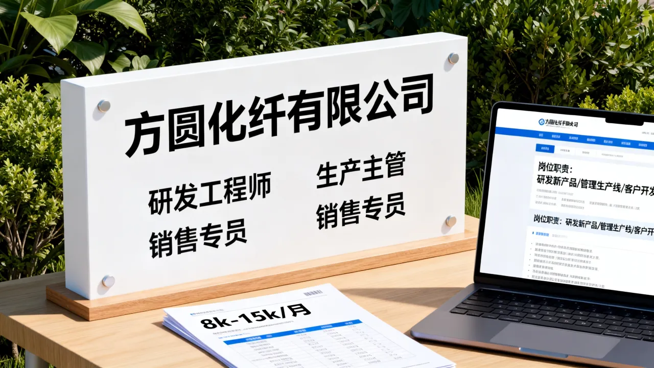 方圆化纤有限公司招聘岗位有哪些,薪资待遇如何?-图1 方圆化纤有限公司招聘岗位有哪些,薪资待遇如何?-图1