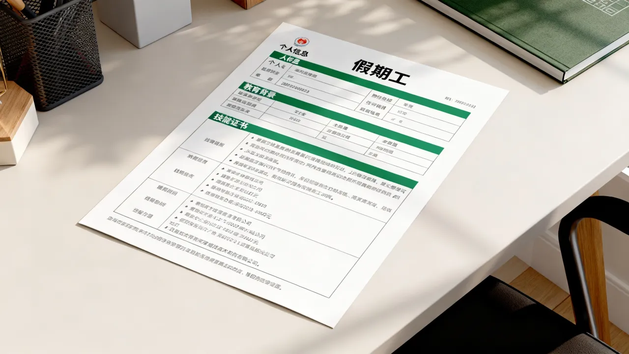 假期工简历怎么写,没有经验的假期工简历怎么写-图3 假期工简历怎么写,没有经验的假期工简历怎么写-图3