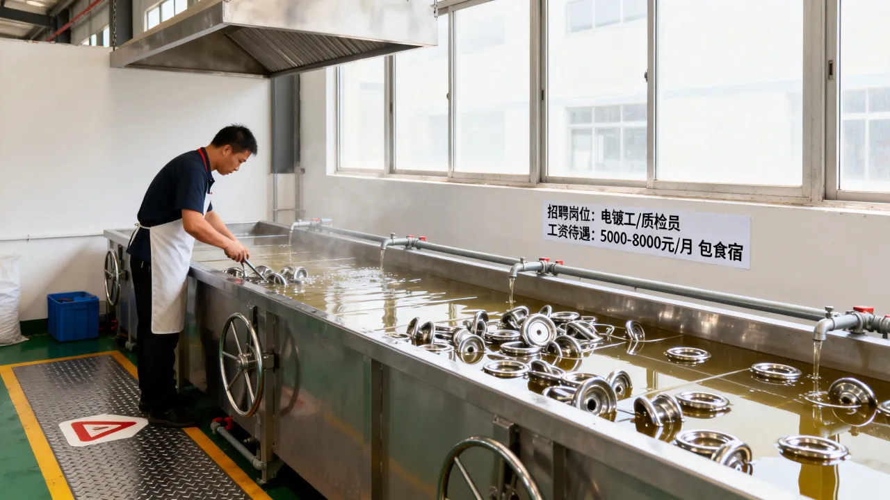 台州玉环电镀厂招聘靠谱吗?电镀厂工资待遇怎么样-图1 台州玉环电镀厂招聘靠谱吗?电镀厂工资待遇怎么样-图1