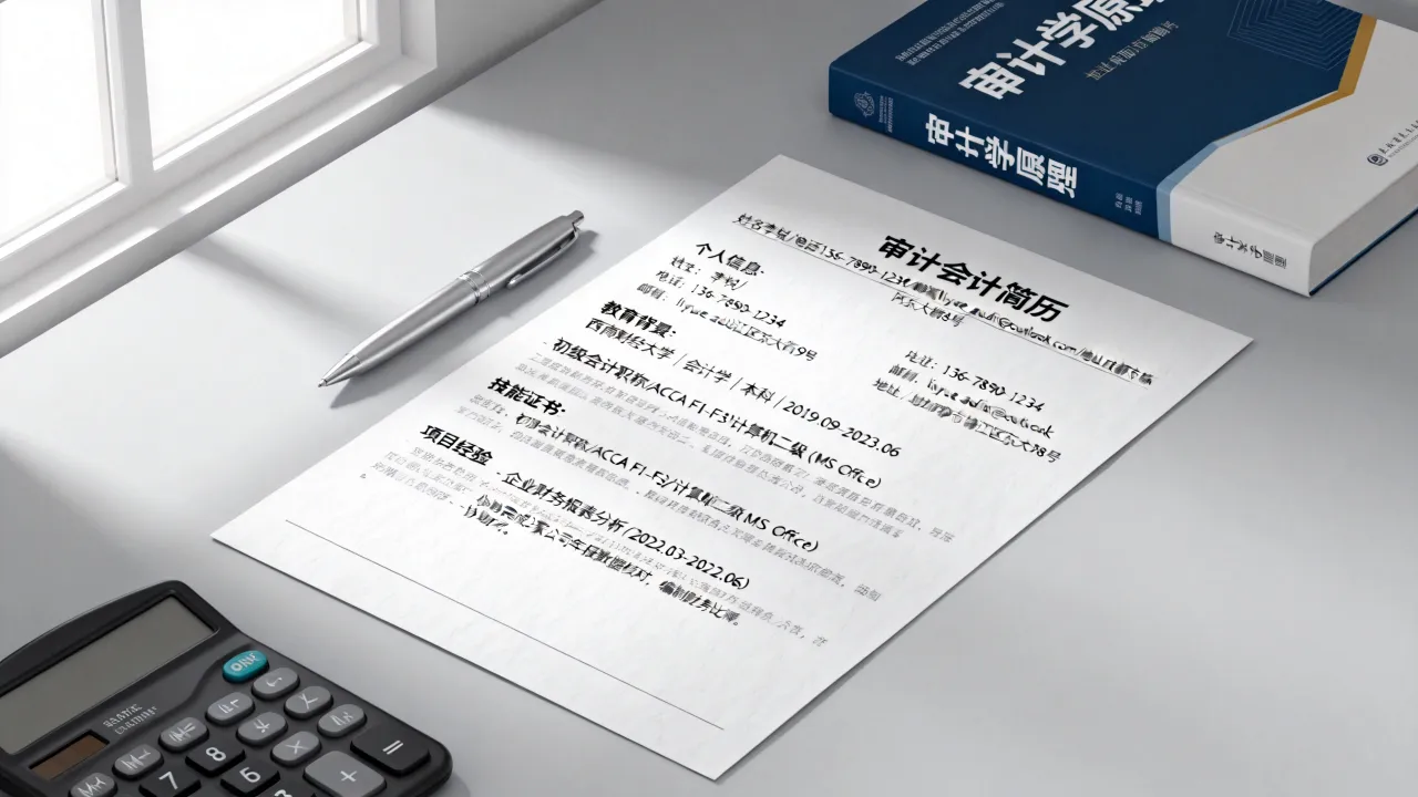 审计会计简历怎么写,无审计经验如何突出优势-图1 审计会计简历怎么写,无审计经验如何突出优势-图1