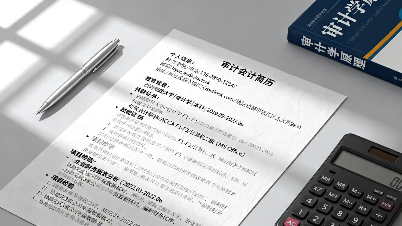 审计会计简历怎么写,无审计经验如何突出优势-图3 审计会计简历怎么写,无审计经验如何突出优势-图3