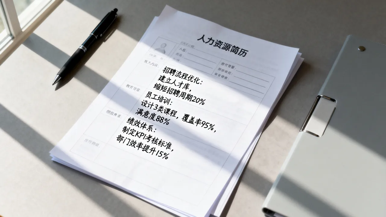 人力工作经历怎么写,人力资源简历中工作内容与成果如何表述?
