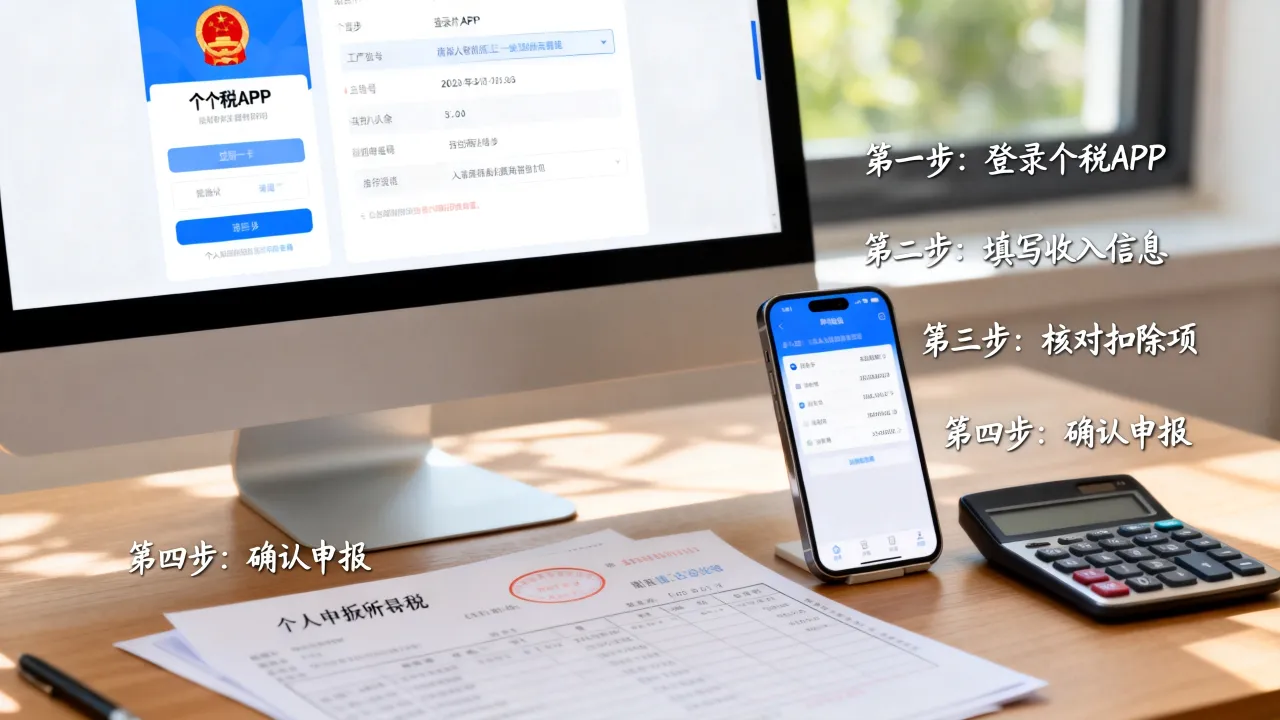 个人如何申报个人所得税,个人所得税申报流程及注意事项有哪些