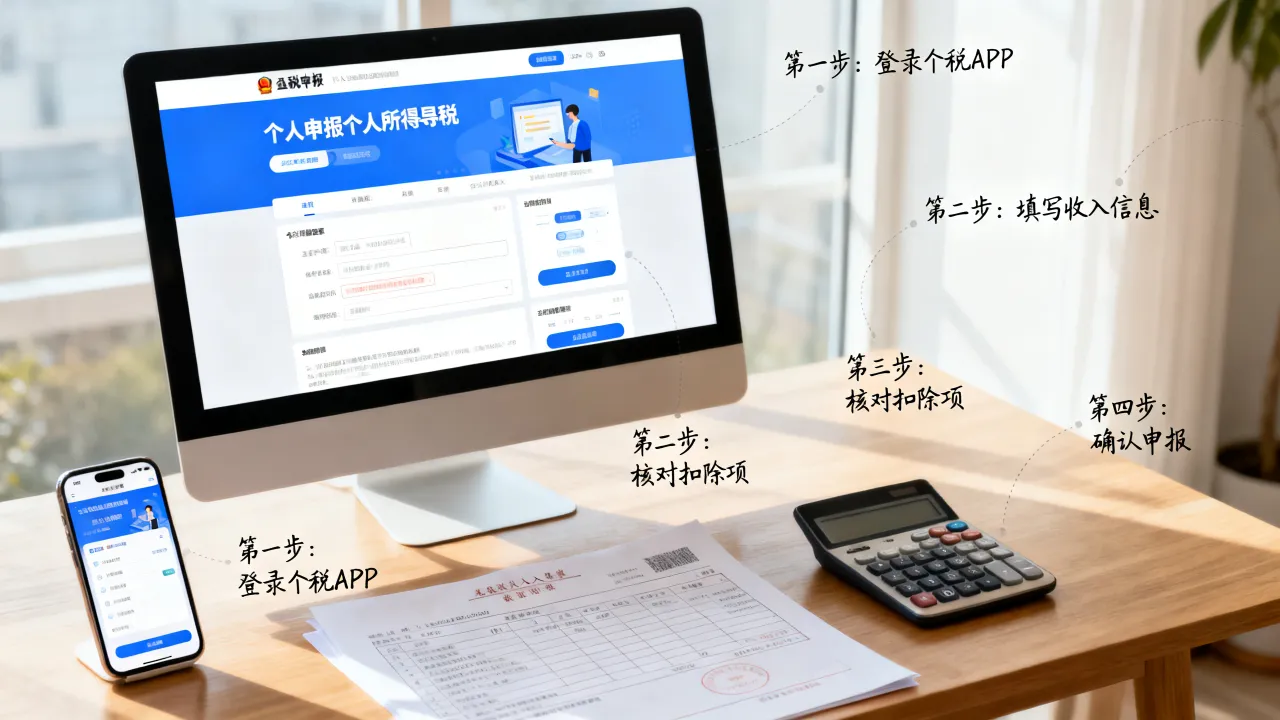 个人如何申报个人所得税,个人所得税申报流程及注意事项有哪些-图2 个人如何申报个人所得税,个人所得税申报流程及注意事项有哪些-图2