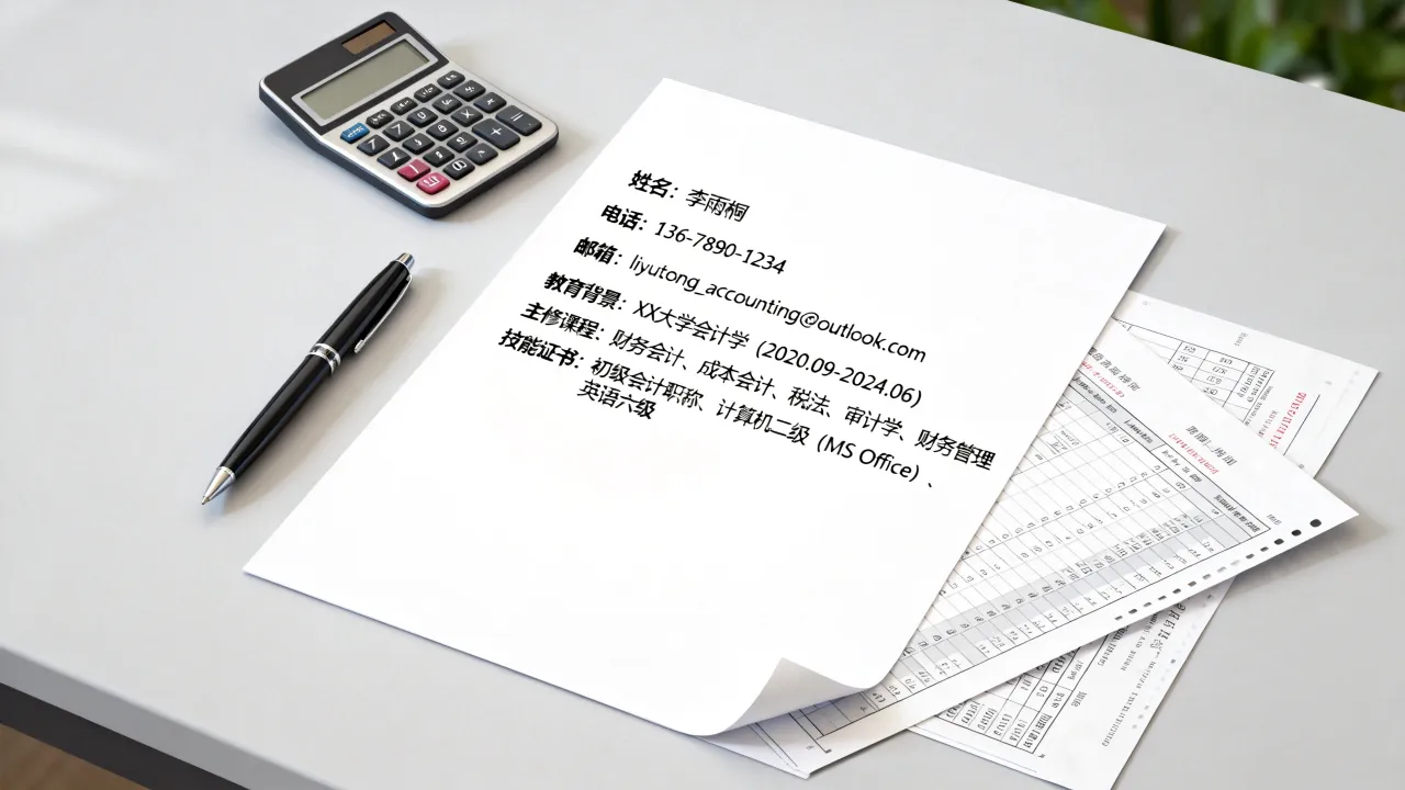 会计学怎么写简历,会计专业应届生简历怎么写才吃香?-图2 会计学怎么写简历,会计专业应届生简历怎么写才吃香?-图2