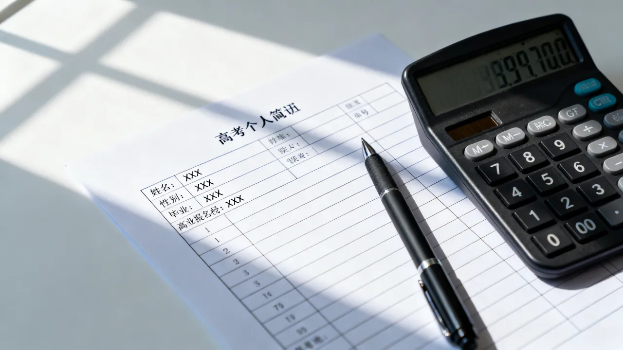 高考个人简历怎么写，高考报名个人简历填写模板和范文