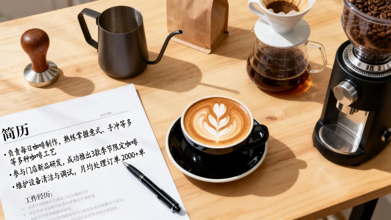 咖啡师怎么写简历，咖啡师简历工作经历怎么写更吸引人？