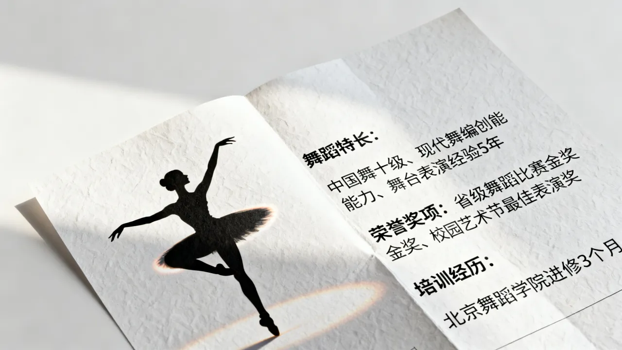 个人简历怎么写舞蹈,舞蹈特长在简历中怎么写才能加分-图2 个人简历怎么写舞蹈,舞蹈特长在简历中怎么写才能加分-图2