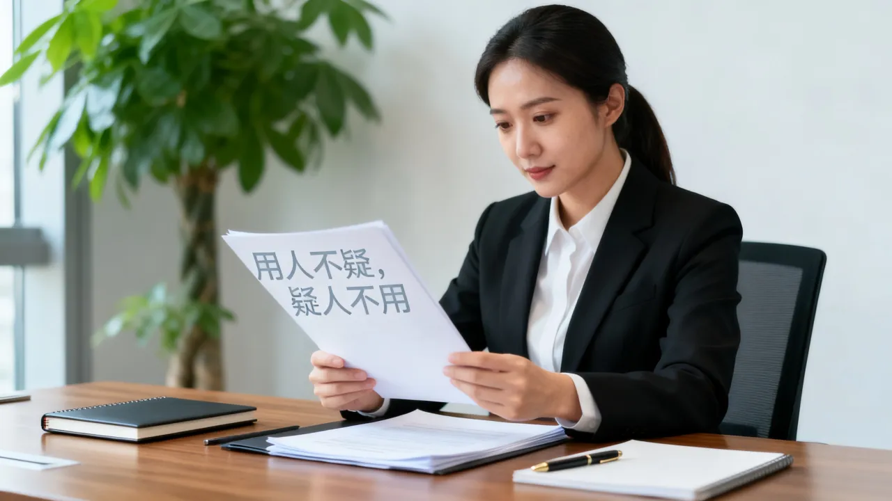 如何做好用人和人事管理?,用人不疑疑人不用对吗