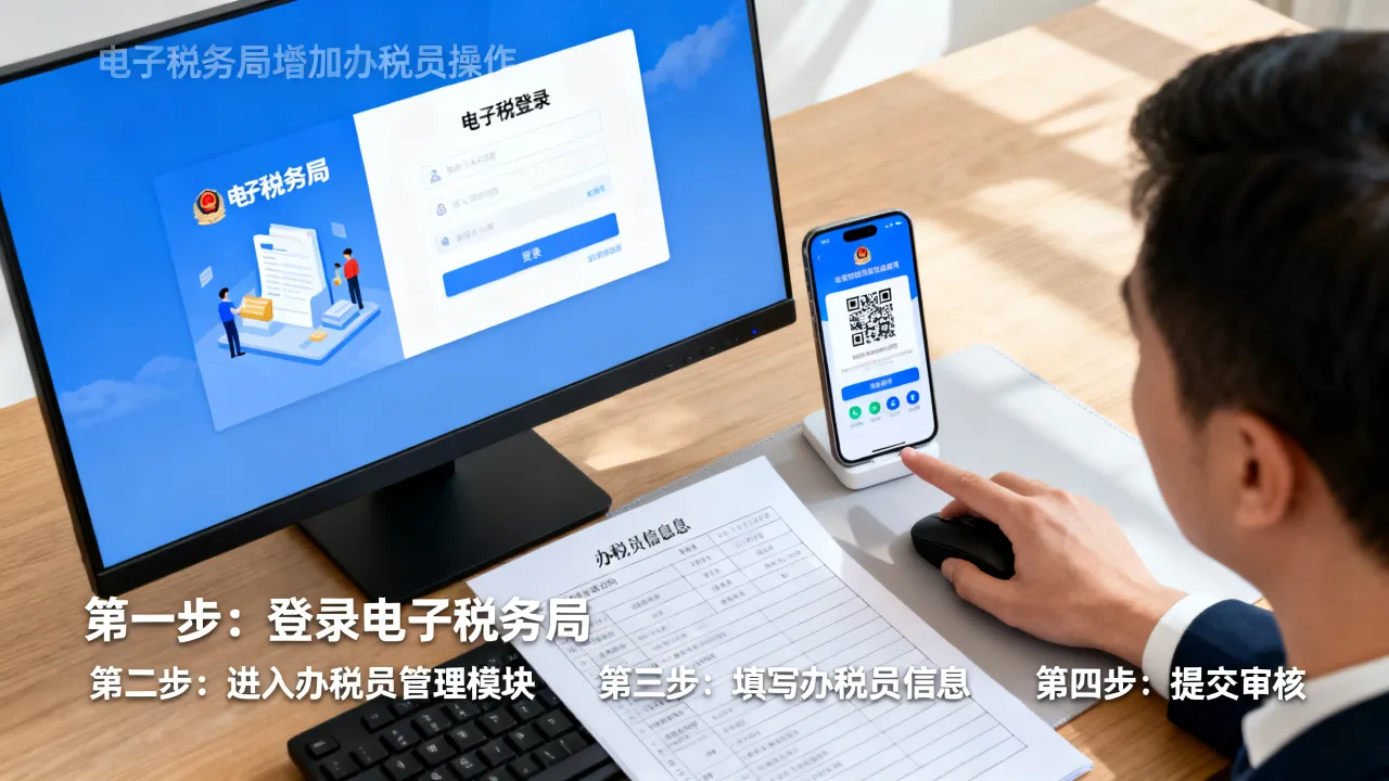 如何添加办税员?电子税务局添加办税员的具体操作步骤是什么