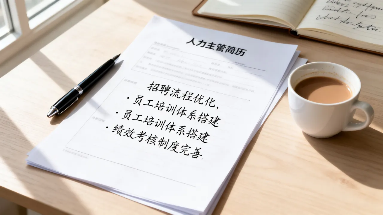 人力主管简历怎么写,有哪些亮点和优势必须写进去?