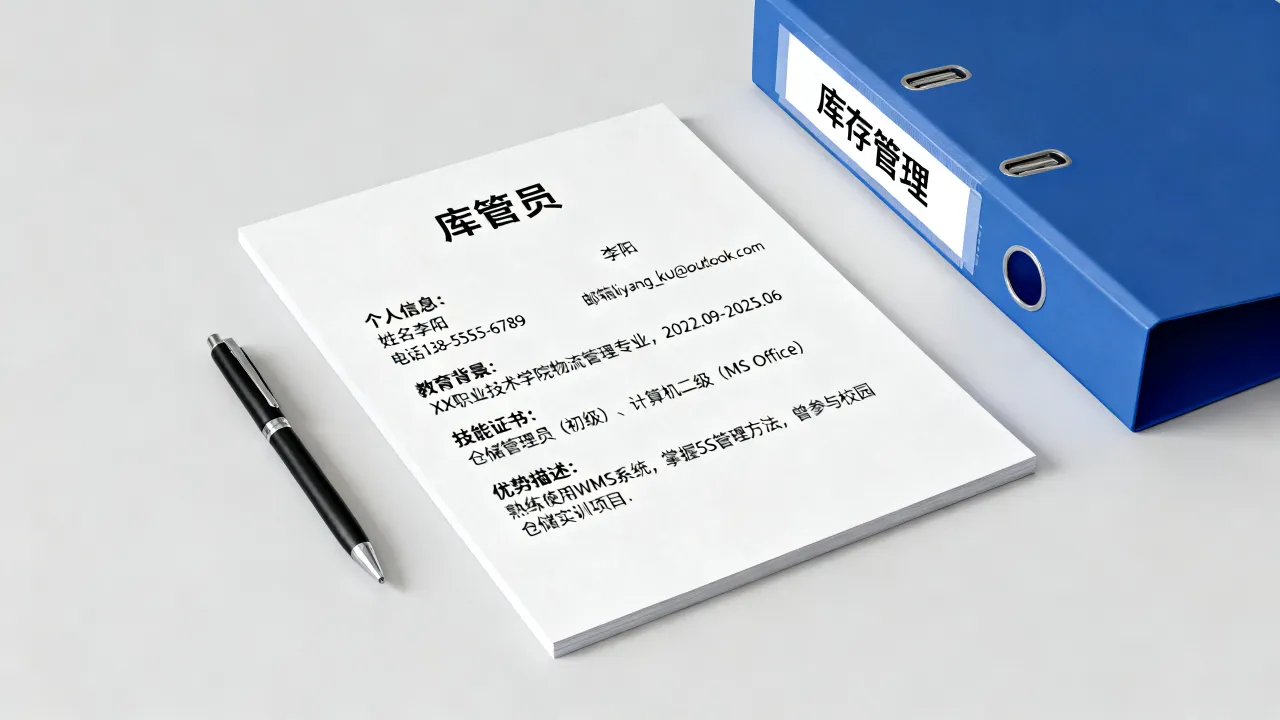 库管员简历怎么写？没有工作经验如何突出优势，吸引HR注意？-图2