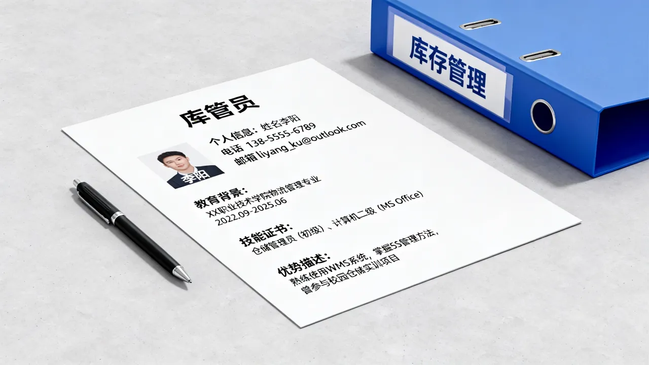库管员简历怎么写？没有工作经验如何突出优势，吸引HR注意？-图3