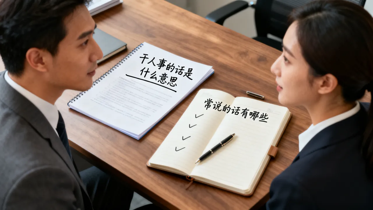 干人事的话是什么意思,干人事的人常说的话有哪些-图2 干人事的话是什么意思,干人事的人常说的话有哪些-图2