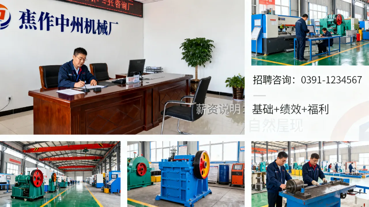 焦作中州机械厂招聘怎么样?薪资待遇如何