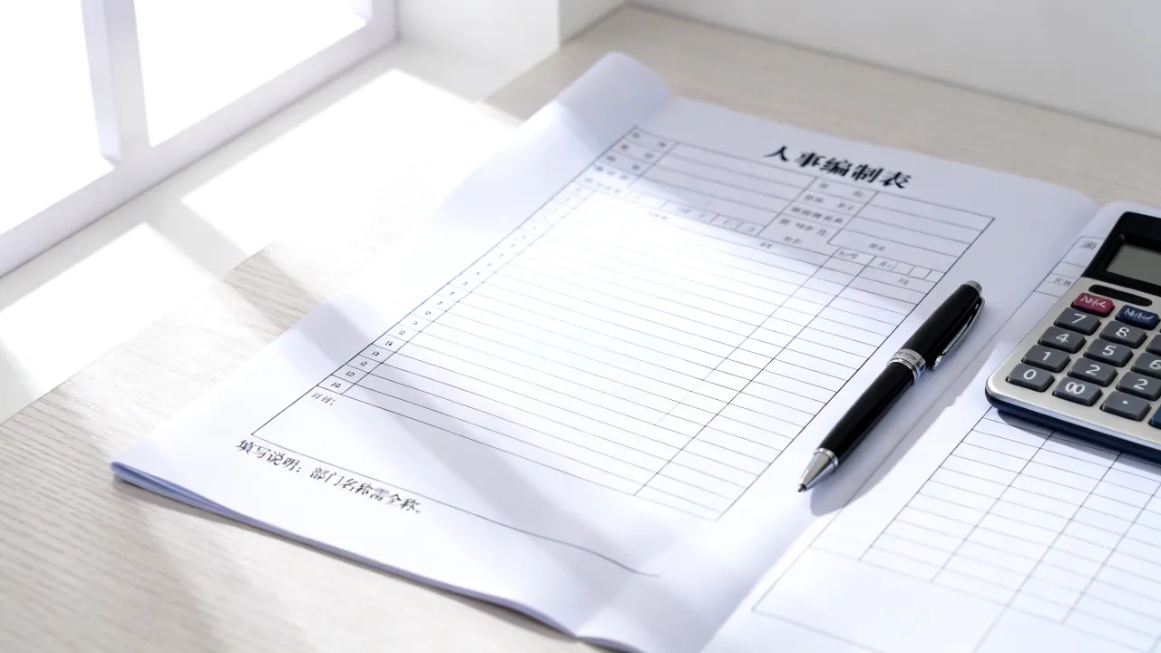 人事编制表怎么填写?人员编制表模板及填写说明