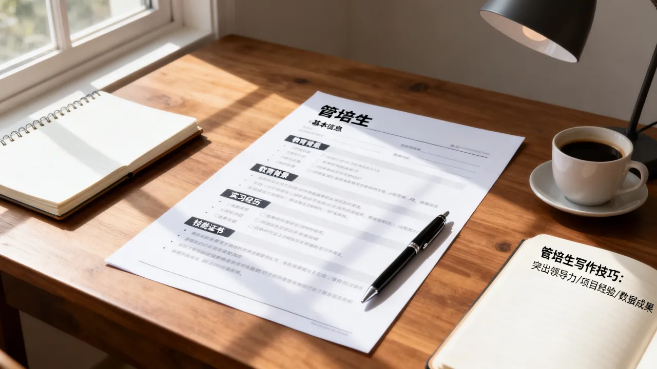 管培生简历应该怎么写,有哪些写作技巧和模板?