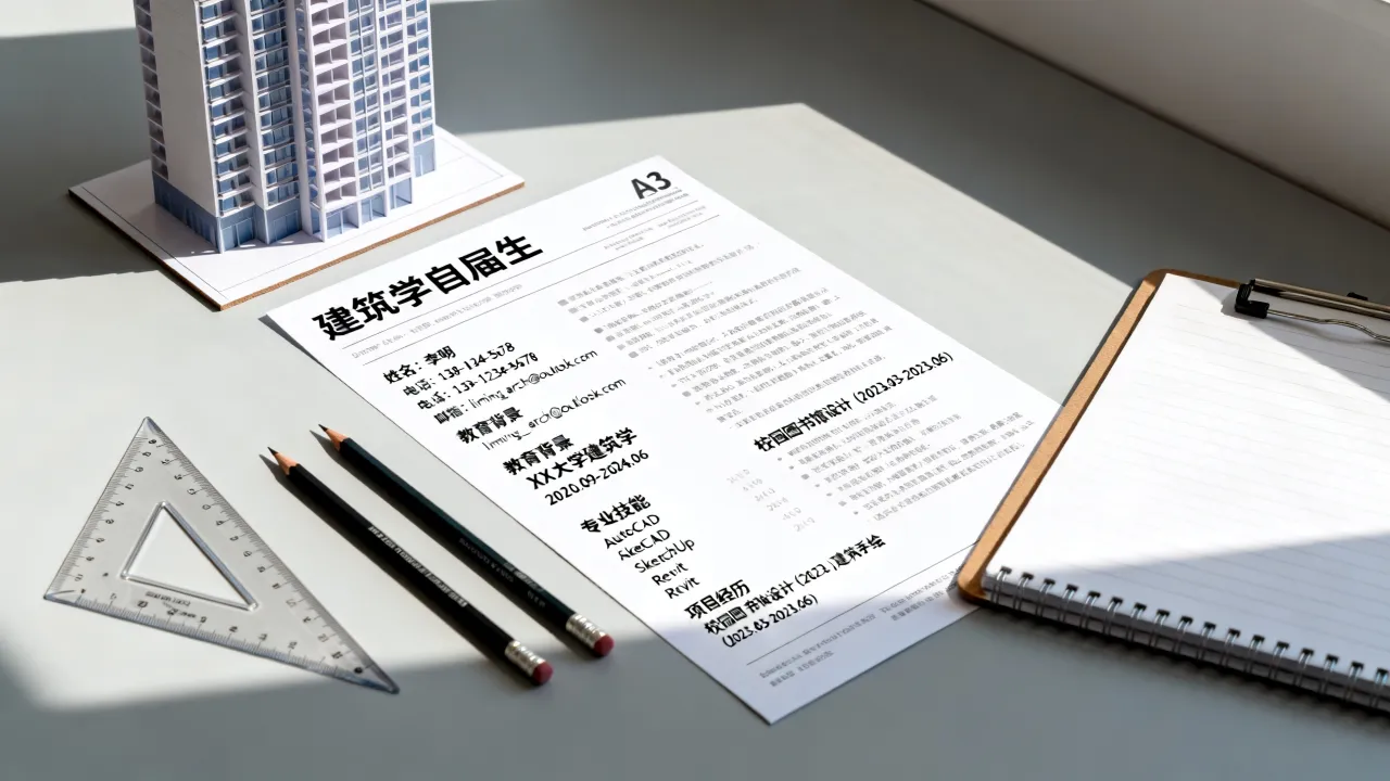 建筑学专业简历怎么写,应届生求职简历如何突出亮点?