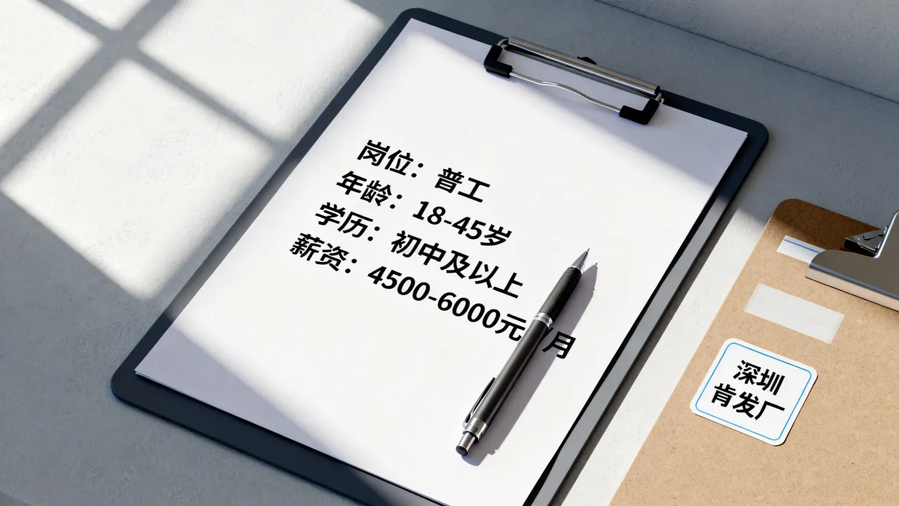 深圳肯发厂招聘信息内容包括哪些?,申请条件是什么?-图2 深圳肯发厂招聘信息内容包括哪些?,申请条件是什么?-图2