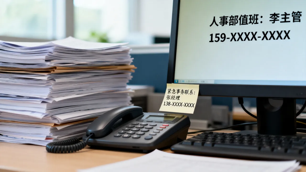 人事放假了如何快速找到对接人?人事部放假期间紧急事务找谁处理?-图2 人事放假了如何快速找到对接人?人事部放假期间紧急事务找谁处理?-图2