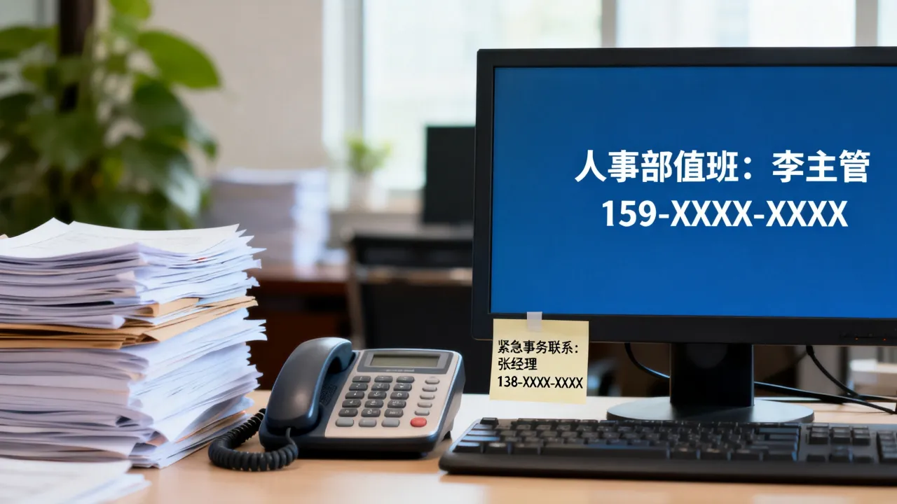人事放假了如何快速找到对接人?人事部放假期间紧急事务找谁处理?-图3 人事放假了如何快速找到对接人?人事部放假期间紧急事务找谁处理?-图3