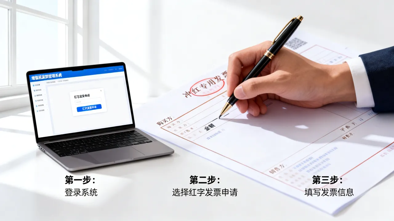 如何冲专票?红字发票申请流程详解,冲红专用发票步骤-图2 如何冲专票?红字发票申请流程详解,冲红专用发票步骤-图2