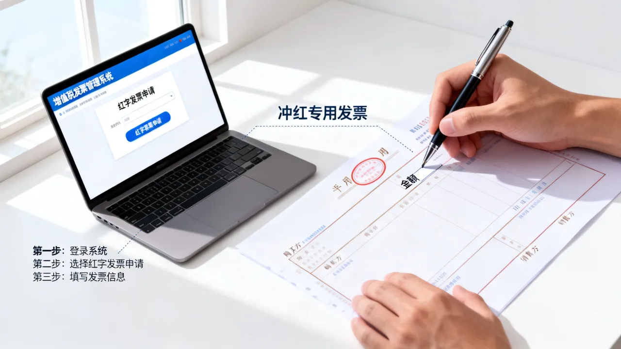 如何冲专票?红字发票申请流程详解,冲红专用发票步骤-图3 如何冲专票?红字发票申请流程详解,冲红专用发票步骤-图3