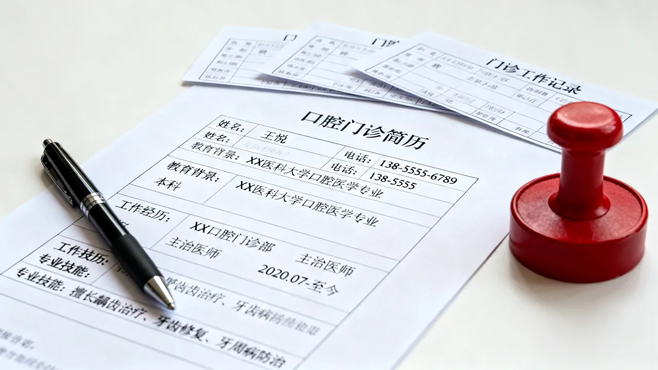 口腔门诊部简历怎么写，口腔门诊简历模板范文-图2