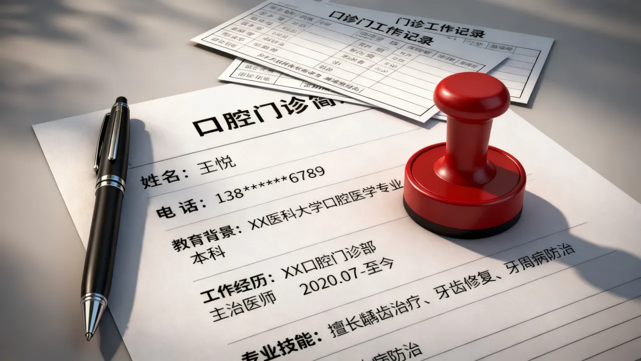 口腔门诊部简历怎么写，口腔门诊简历模板范文-图3