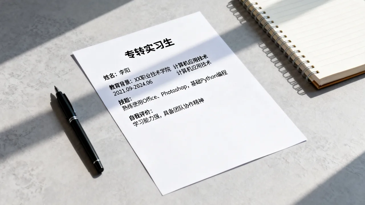 大专实习生简历怎么写,大专实习生简历没有实习经历怎么写-图2 大专实习生简历怎么写,大专实习生简历没有实习经历怎么写-图2