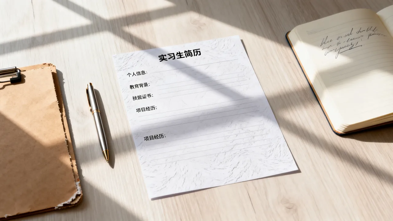 实习生简历应该怎么写,没有经验怎么写才能让面试官眼前一亮?