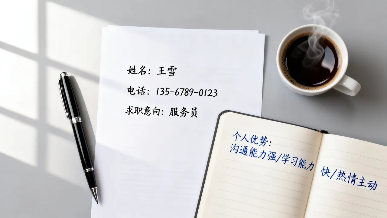 做服务员简历怎么写?没经验怎么突出优势?-图3 做服务员简历怎么写?没经验怎么突出优势?-图3