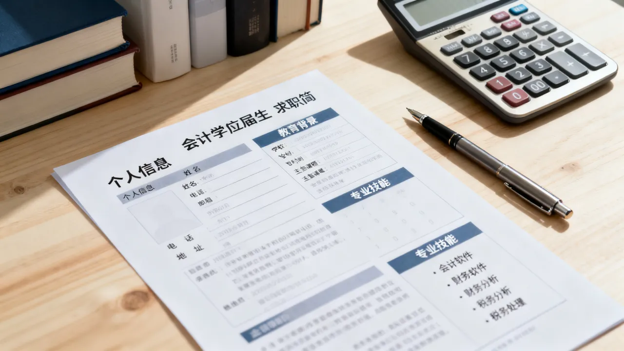 会计学个人简历怎么写?应届生无经验求职简历范文模板,如何写才能吸引HR?