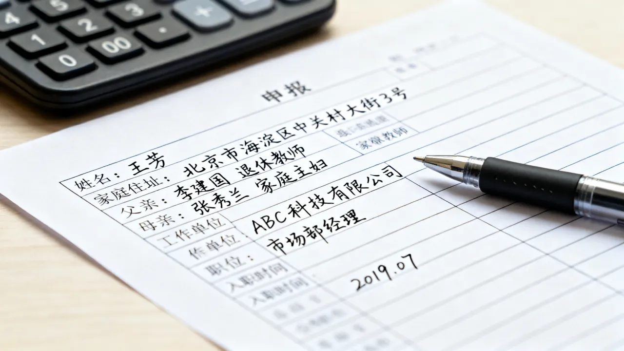 申报表个人简历怎么写?家庭情况和工作经历如何填?-图2 申报表个人简历怎么写?家庭情况和工作经历如何填?-图2