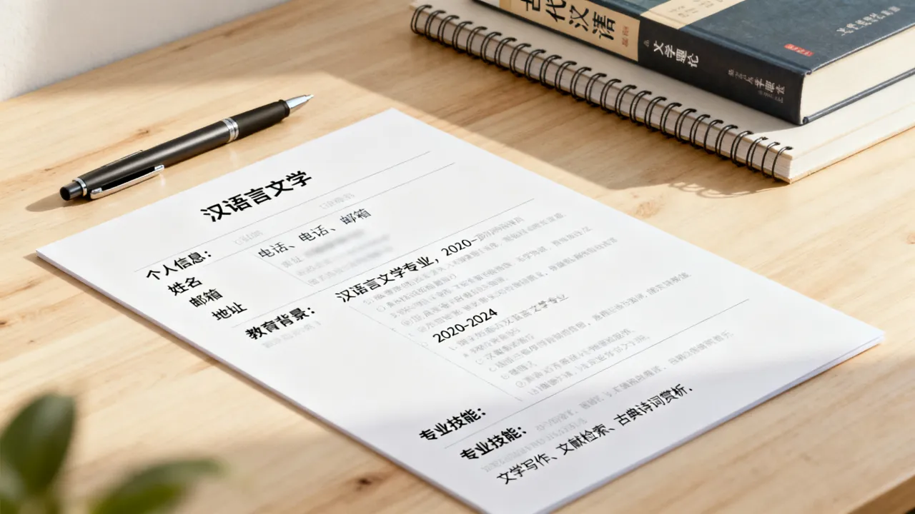 汉语言文学简历怎么写?汉语言文学专业简历制作技巧详解