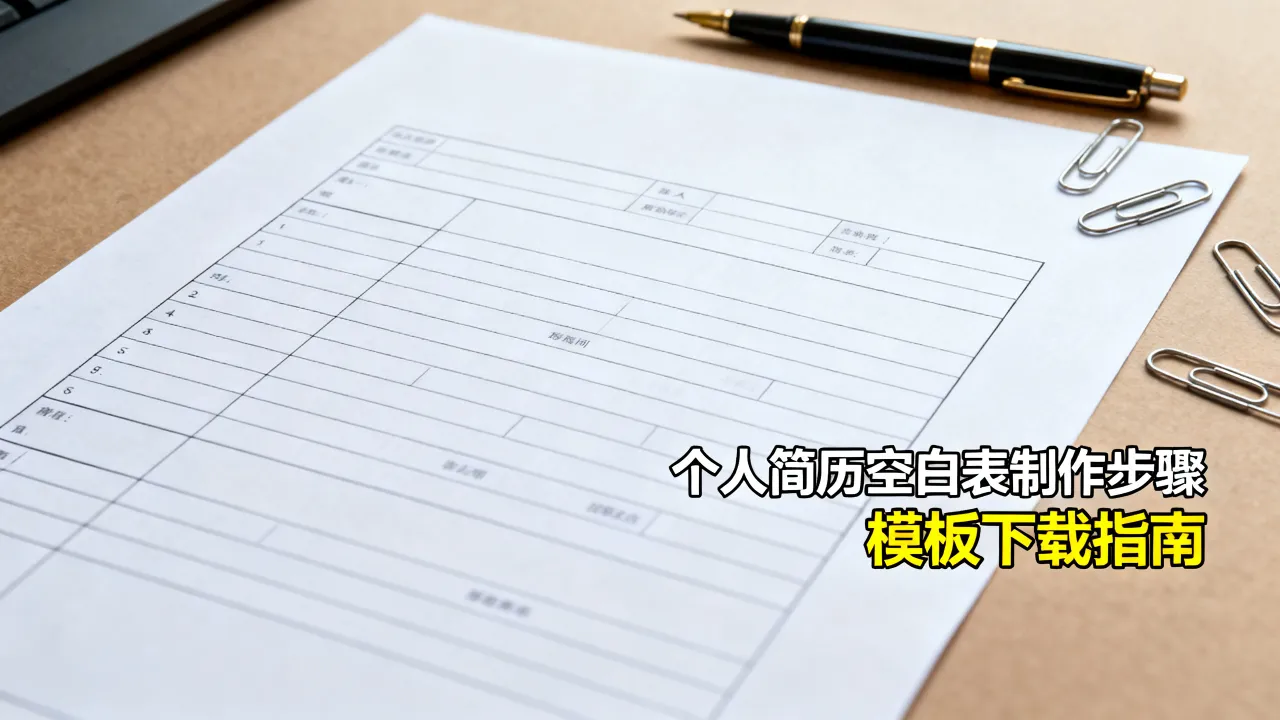 个人简历空白表怎么做,个人简历空白表格模板怎么下载?
