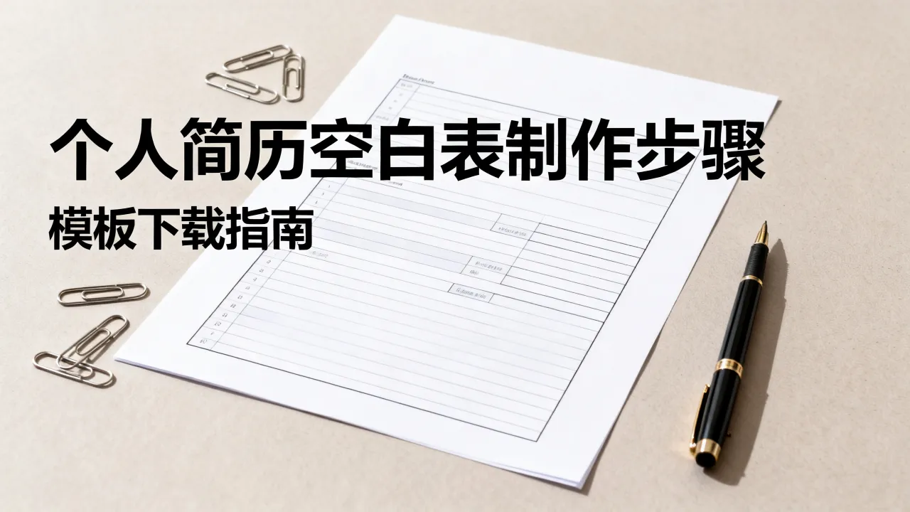 个人简历空白表怎么做,个人简历空白表格模板怎么下载?-图3 个人简历空白表怎么做,个人简历空白表格模板怎么下载?-图3